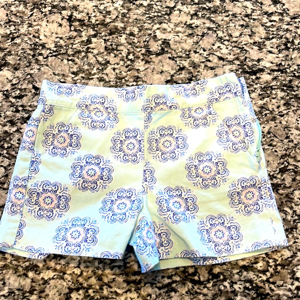 Girls Janie and Jack side zip adjustable shorts size 5.